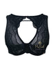Marc and Andre Paris A9-0911-T Black Lace Top Underwire Bralette myselflingerie.com