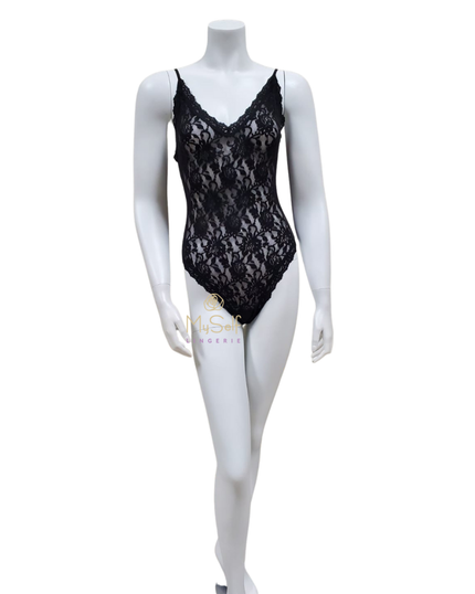 Hanky Panky 488451 Thong Back Signature Lace Bodysuit MYSELFLINGERIE.COM