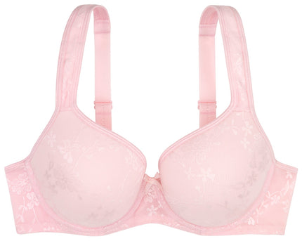 D1082A Pink Lace Rachel Molded Underwire Bra