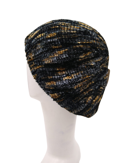 SG SG04-WL-LUR-BGC Black/Grey/Champagne/Silver Lurex Lined Chenille myselflingerie.com