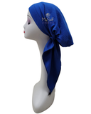 Triple Up Royal Blue Ribbed Unlined Pre-Tied Bandanna