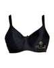 Va Bien 605 Black Minimizer Underwire T-shirt Bra myselflingerie.com