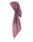 Lizi Headwear Solid Purple Pre-tied Headscard Bandanna