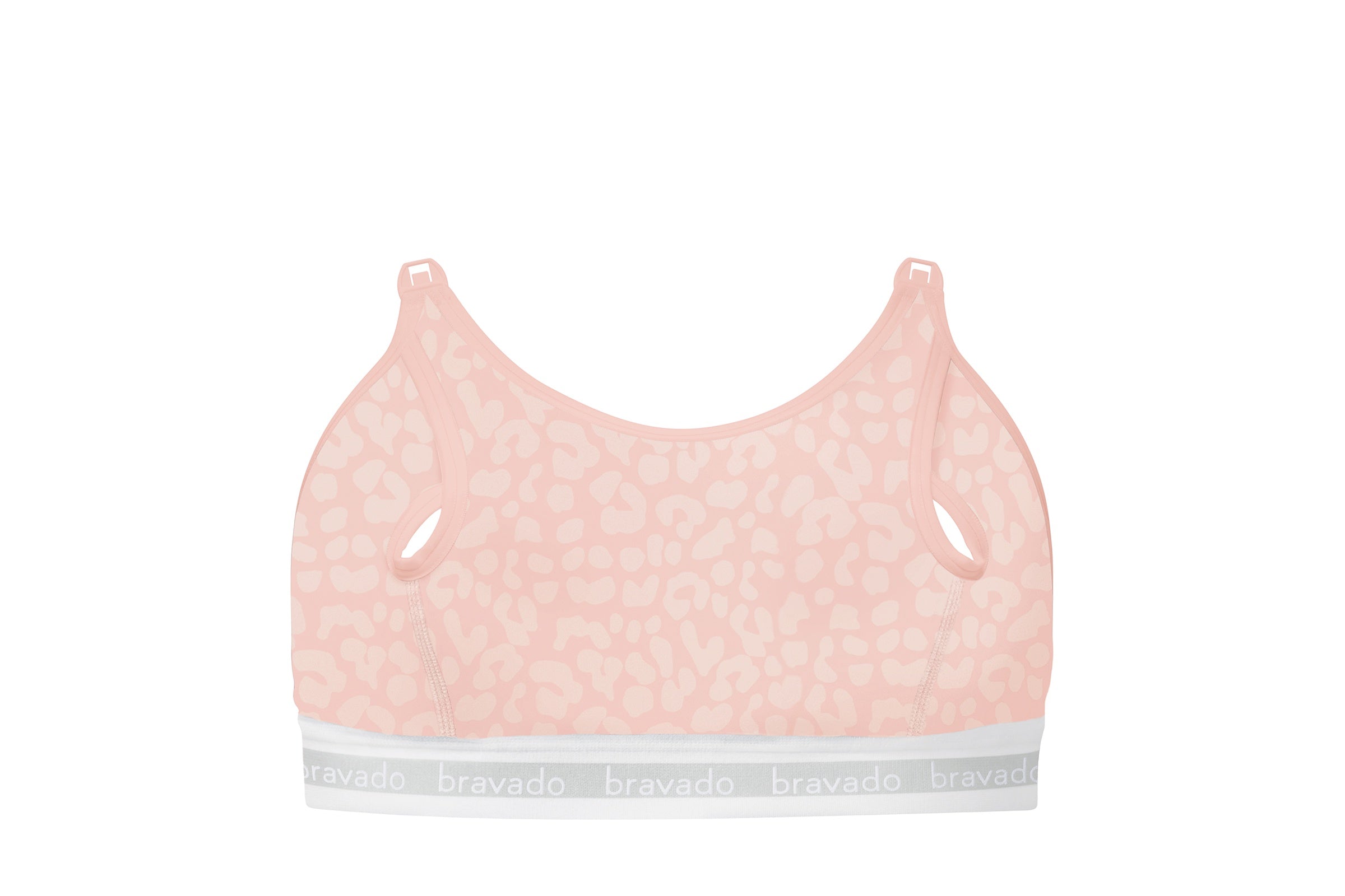 Bravado 9301 Pink Leopard Clip and Pump Nursing Bra Hands-Free Accessory  MYSELFLINGERIE.COM