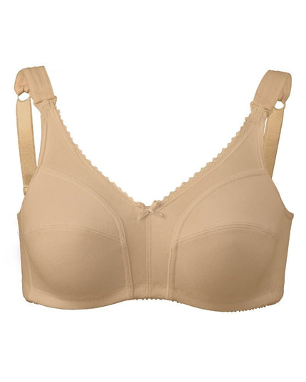 Abergele NB002 Nude Cotton Uplift Wire Free Nursing Bra myselflingerie.com