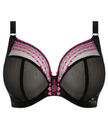 Elomi 8900 Lace Kiss Black Matilda Plunge Underwire Bra MYSELFLINGERIE.COM