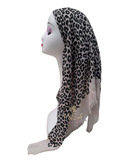 Lizi Headwear Open Back Cream Cheetah Pre-Tied Bandanna