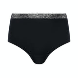 Chantelle Black SoftStretch Brief with Lace One Size