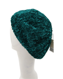 SG Solid Green Teal Lined Chenille