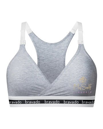 Bravado 1014VBA Dove Heather Original Cotton Wire Free Nursing Bra (Cups B-D) myselflingerie.com
