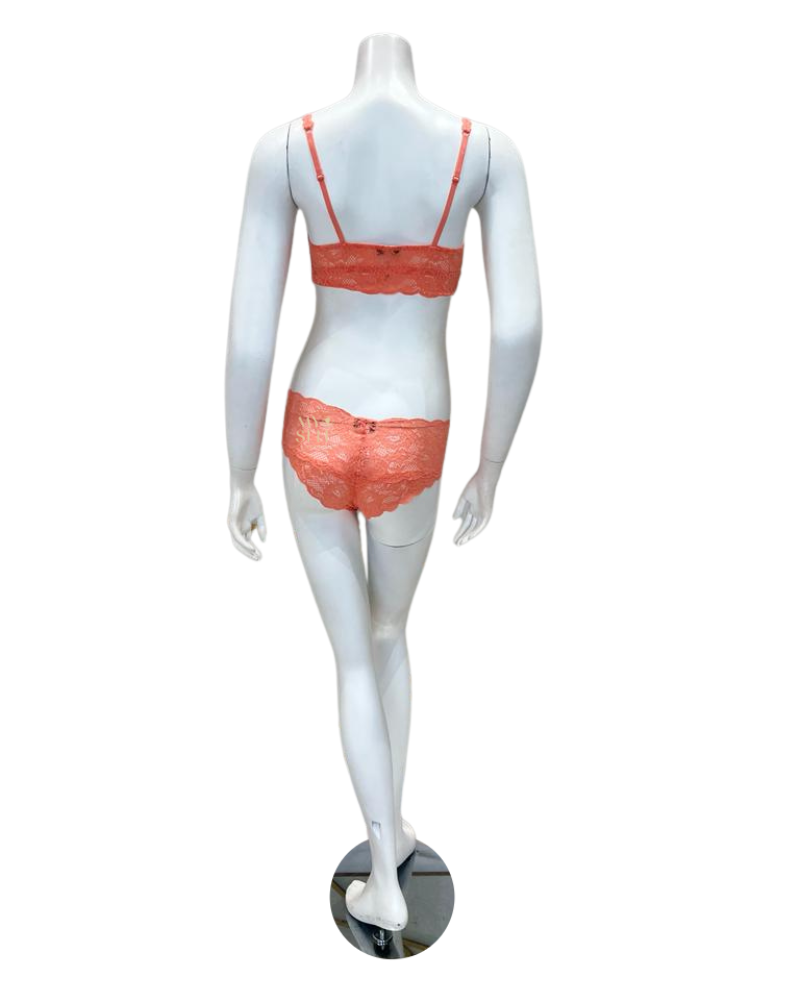 Cosabella NEVER1318 + 07ZL Coral Breeze Petite Bralette & Short Set myselflingerie.com