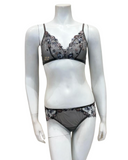 Cosabella ABRIM1301 + 0741 Varanasi Grey Abri Bralette & Boyshort Set myselflingerie.com