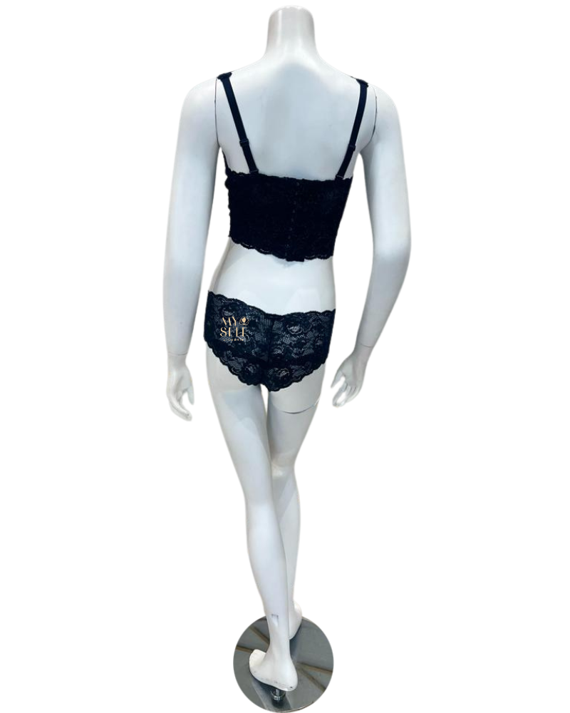 Cosabella NEVER1385 + 07ZL Nocturnal Blue Curvy Bralette & Panty Set myselflingerie.com