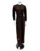 Chicolli FW23MR04 Chocolate/Black Alison Modal Morning Robe myselflingerie.com
