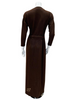 Chicolli FW23MR04 Chocolate/Black Alison Modal Morning Robe myselflingerie.com