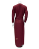 Chicolli FW23MR04 Black/Burgundy Alison Modal Morning Robe myselflingerie.com