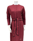 Chicolli FW23MR04 Black/Burgundy Alison Modal Morning Robe myselflingerie.com