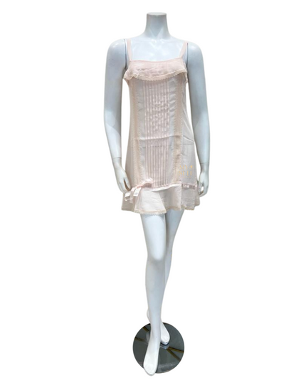 Rya Collection 600 + 601 Blush Anette Lace Chiffon Chemise and Cover Up myselflingerie.com