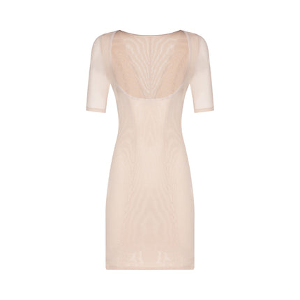 SW108 Powermesh Open Bust Short Sleeved Shaping Slip