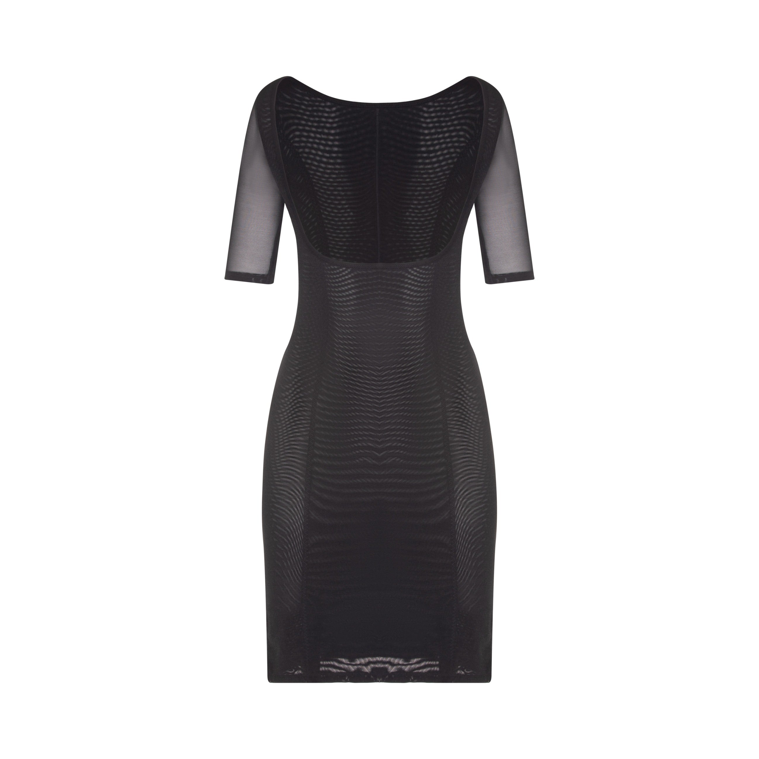 SW108 Powermesh Open Bust Short Sleeved Shaping Slip