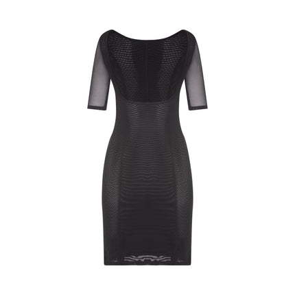 SW108 Powermesh Open Bust Short Sleeved Shaping Slip