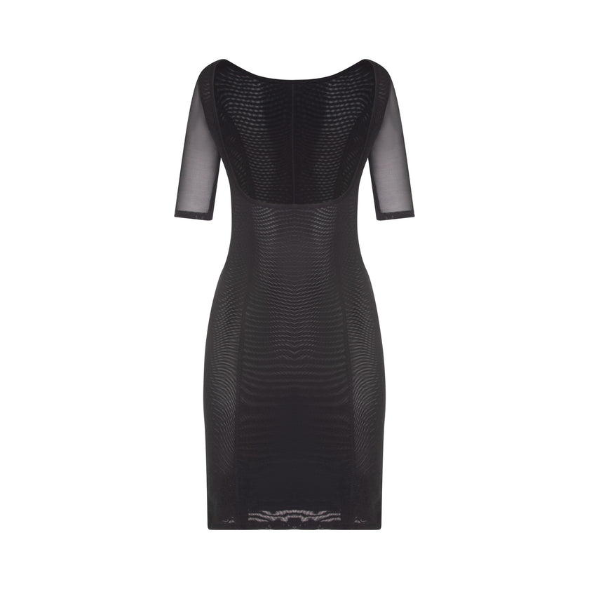 SW108 Powermesh Open Bust Short Sleeved Shaping Slip