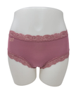 Fleur't 602 Mesa Rose Iconic Modal Lace Hi Waisted Brief myselflingerie.com
