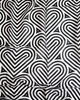 Nicsessories Black & White Retro Hearts Pre-Tied Bandanna with Full Non Slip Grip myselflingerie.com