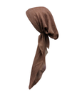Revaz HS410D Tan Heathered Lines Adjustable Pre-Tied Bandanna with Velvet Grip myselflingerie.com