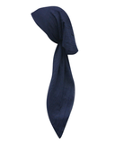 Revaz Navy Crinkle Adjustable Pre-Tied Bandanna with Velvet Grip