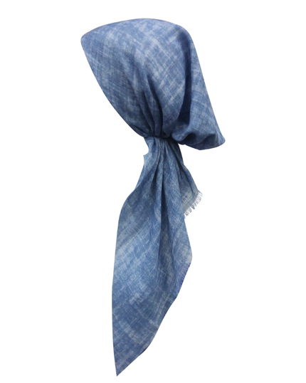 Revaz HS403CY Chambray Adjustable Pre-Tied Bandanna with Velvet Grip myselflingerie.com