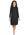 Me Moi CSP503-42 Black Bonded Long Sleeve Shell Dress 42