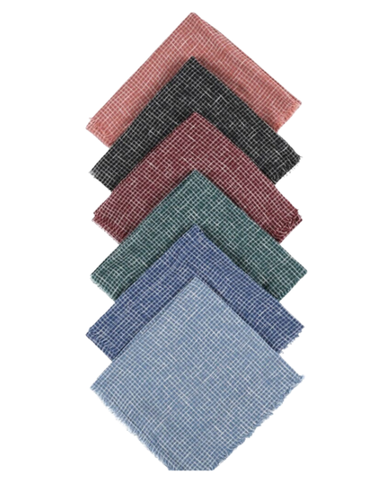 Lizi Headwear OBGIDE Denim Gingham Open Back Bandanna with Full Grip myselflingerie.com