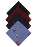 Lizi Headwear OBLVNACF Navy/Colorful Leaves Open Back Bandanna with Full Grip myselflingerie.com