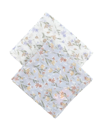 Lizi Headwear SQTUSB Sky Blue Tulip Print Square Scarf myselflingerie.com