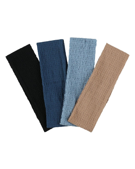 Lizi Headwear HCRSDE Solid Denim Crepe Headband myselflingerie.com
