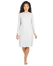 Me Moi CSP503-42 White Bonded Long Sleeve Shell Dress 42
