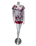 Oh! Zuza 4021 Floral Print Ruby Shorts Modal Pajamas Set myselflingerie.com