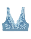 Wacoal 810322 Provincial Blue/Angel Falls Instant Icon Lace Wire Free Bralette myselflingerie.com