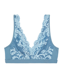Wacoal Provincial Blue/Angel Falls Instant Icon Lace Wire Free Bralette