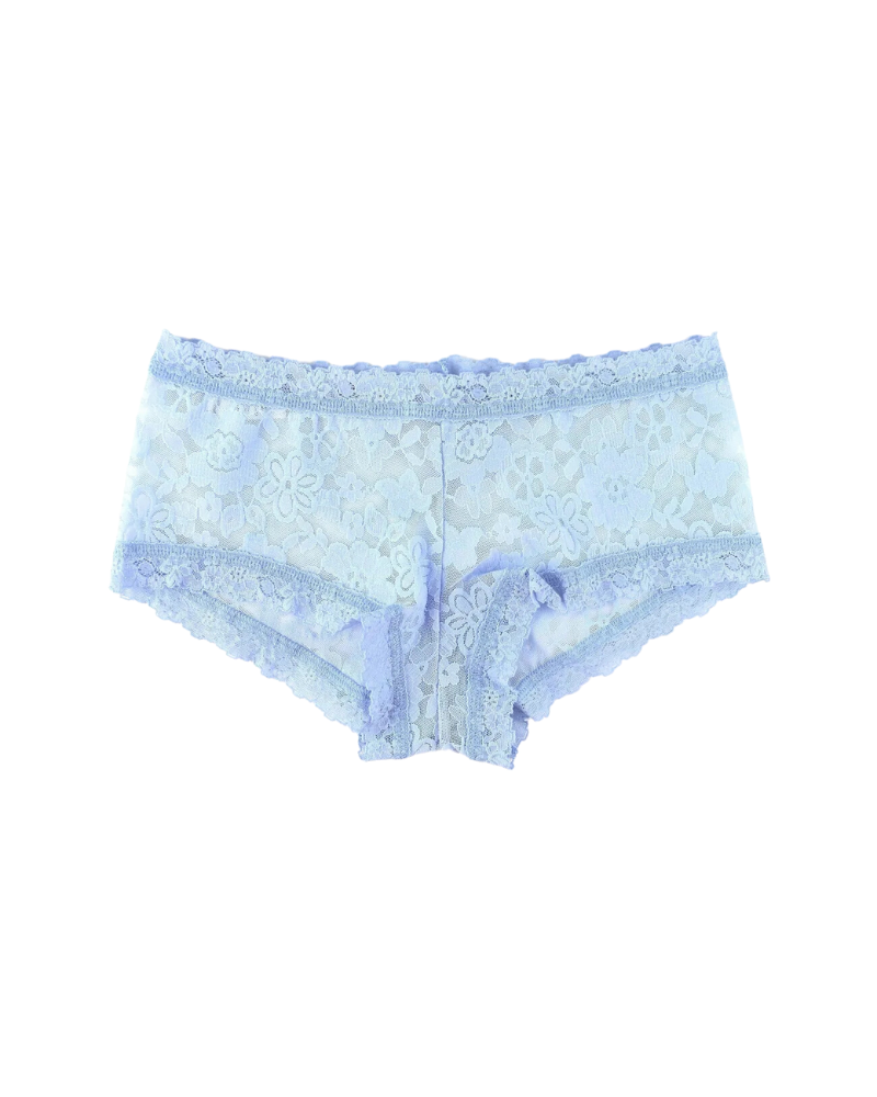 Hanky Panky 771201 Fresh Air Blue Daily Lace Boyshort myselflingerie.com