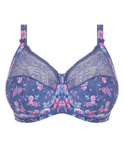 EL4110 Denim Floral 3 Part Cup Morgan Underwire Bra