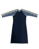 Undercover Waterwear Turquoise Snakeskin Sleeve Swim Dress