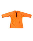 Undercover Waterwear Orange Junior's Half Zip Swim Top