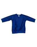 Undercover Waterwear R22-PT-SN Junior Shiny Blue Swim Top myselflingerie.com