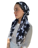 Scarf Bar Midnight Butterfly Classic Pre-Tied Bandanna with Full Grip myselflingerie.com