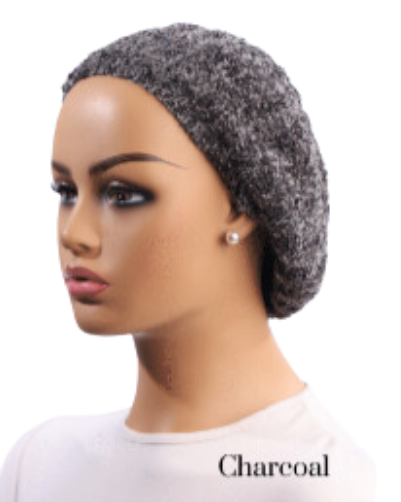 Lucy & Olivia LCOLCNSNBLG Logo Charcoal Grey Lurex Lined Chenille myselflingerie.com