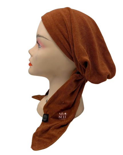 Cherie HTRU Rust Terry Pre-Tied Bandanna myselflingerie.com