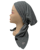 Cherie HTGY Heather Grey Terry Pre-Tied Bandanna myselflingerie.com