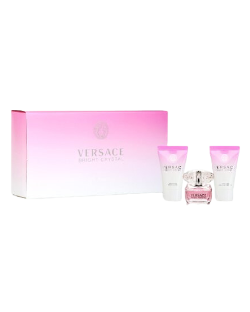 Versace Bright Crystal Mini Lotion & Perfume 3 Piece Gift Set